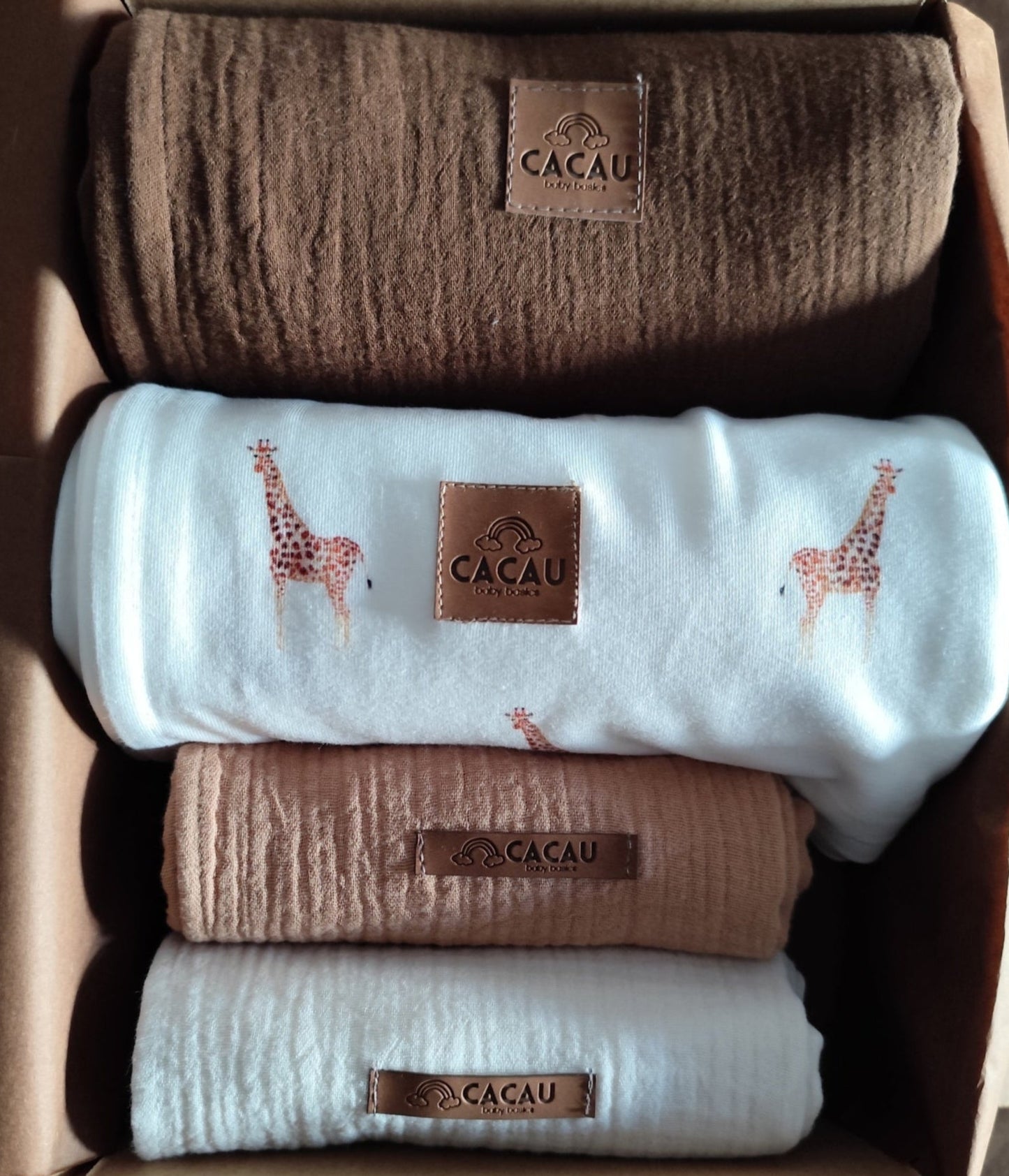 Swaddle de Jersey Jirafas
