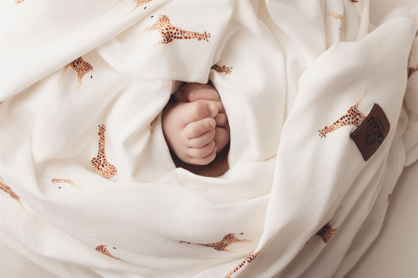 Swaddle de Jersey Jirafas
