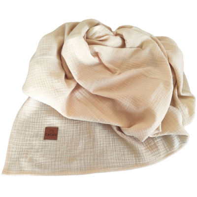 Conjunto Lençol Selva e Swaddle Baunilha