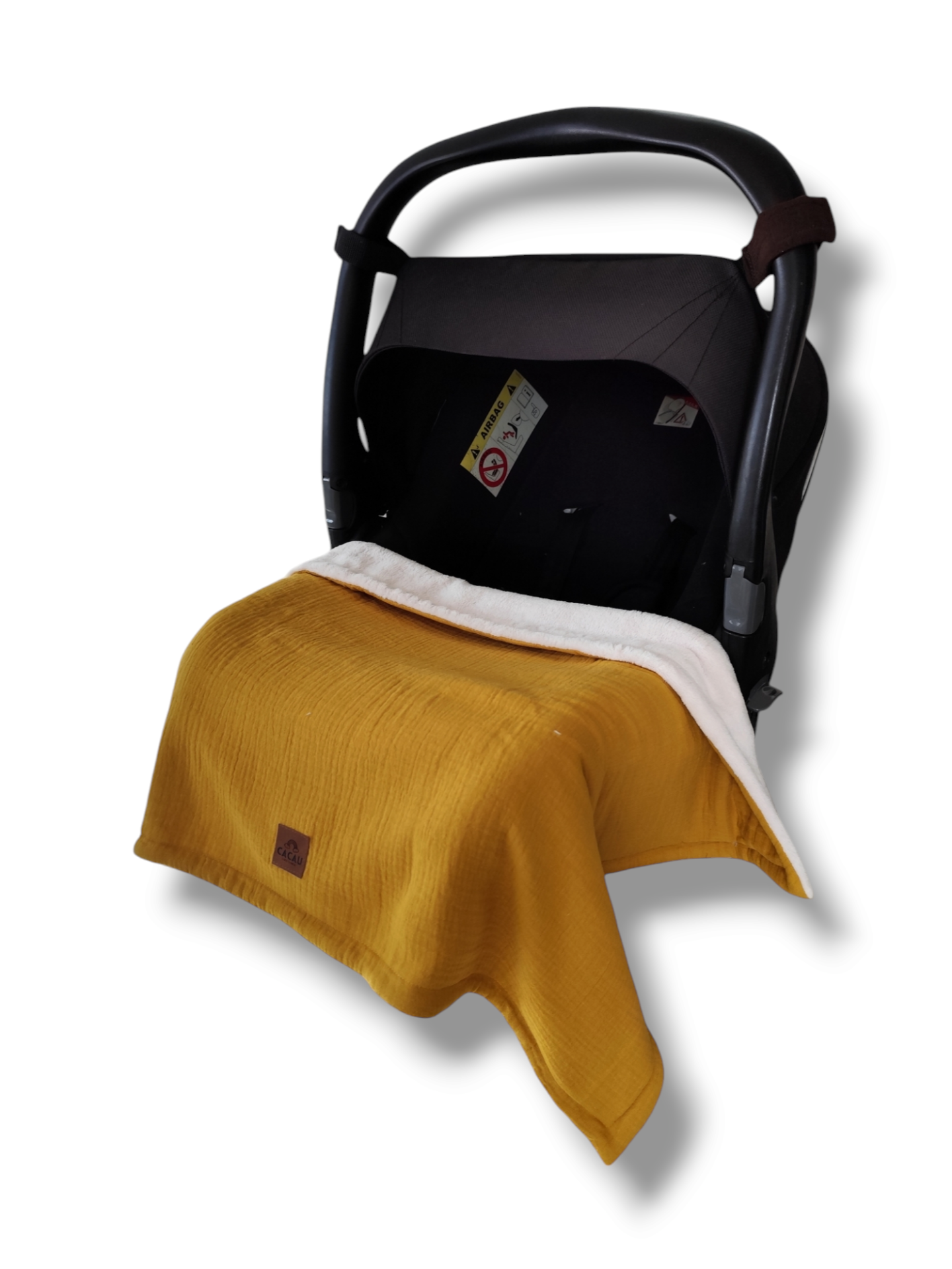 Manta de Pêlo Mostarda