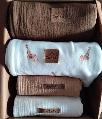 Swaddle de Jersey Jirafas