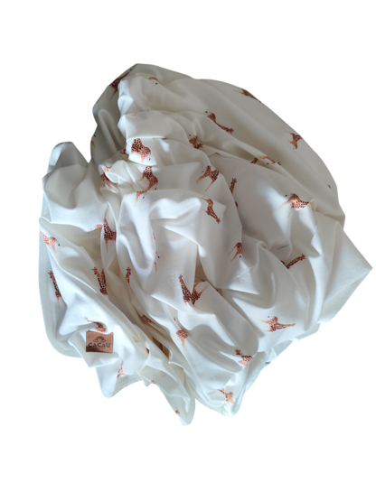 Swaddle de Jersey Jirafas