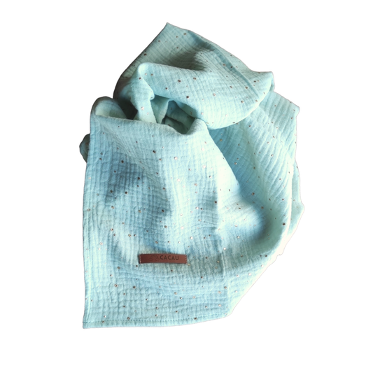 Pañal Menta Clara Salpicaduras Doradas